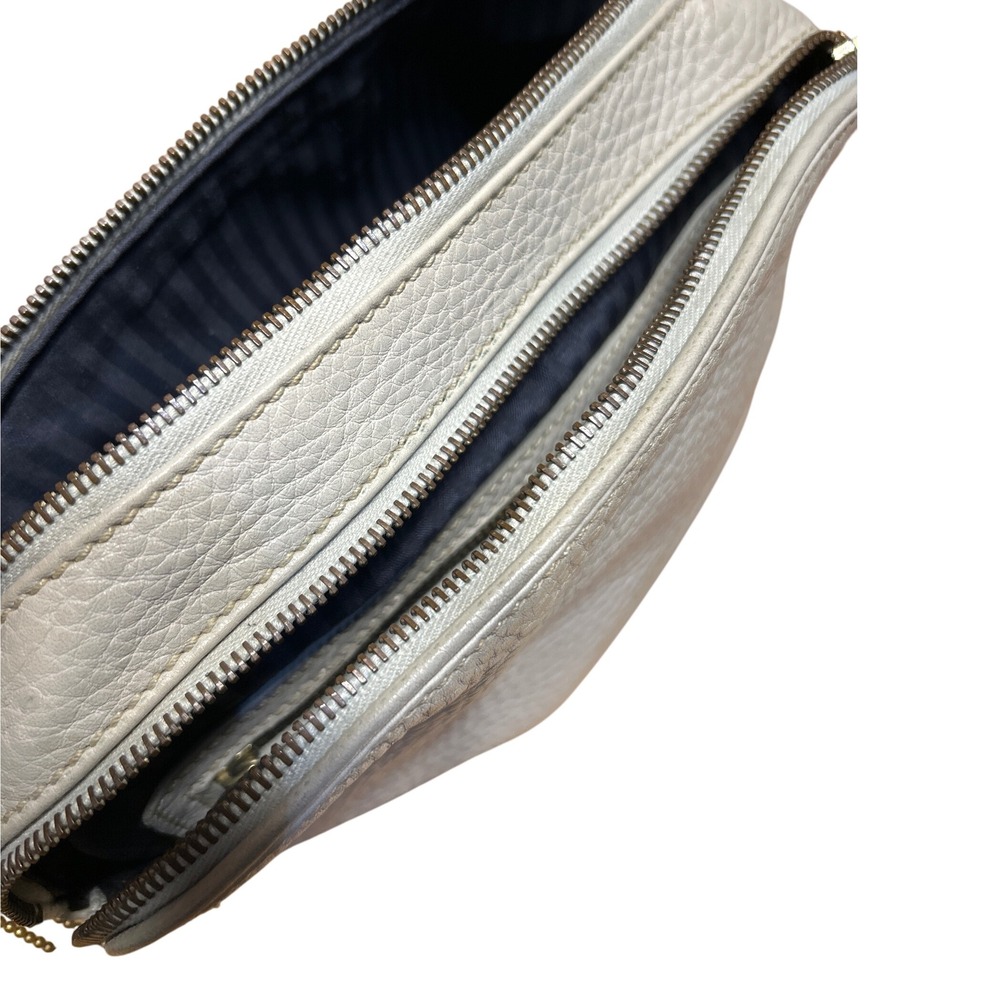 VTG Coach Sonoma Double Zip Purse w Shoulder Strap Sand Beige 10.5" x 8" x‎ 4.5" - Picture 10 of 12